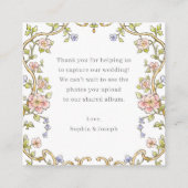  tuin | QR Code Trouwen Deel de liefde Informatiekaartje (Achterkant)