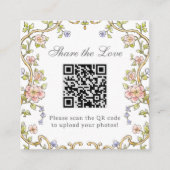  tuin | QR Code Trouwen Deel de liefde Informatiekaartje (Voorkant)