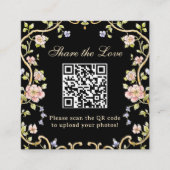 tuin | QR Code Trouwen Deel de liefde Informatiekaartje (Voorkant)