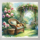 Tuin Retraite Landschap 1 Poster (Voorkant)