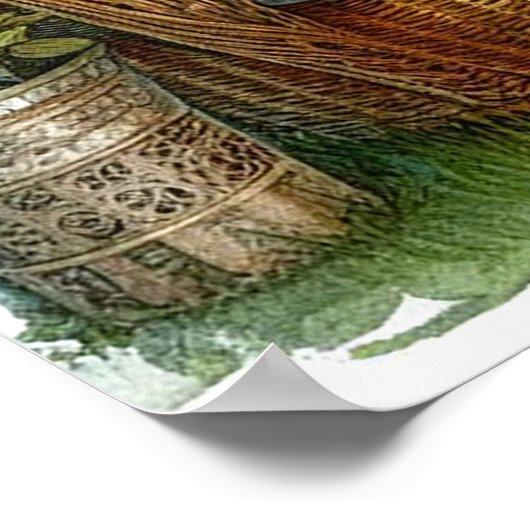 Tuin Retraite Landschap 2 Poster (Hoek)