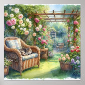 Tuin Retraite Landschap 3 Poster (Voorkant)