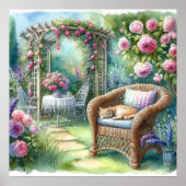 Tuin Retraite Landschap 4 Poster (Voorkant)