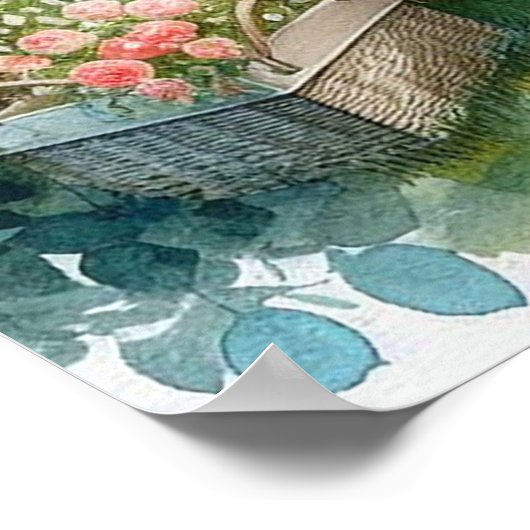 Tuin Retraite Landschap 5 Poster (Hoek)