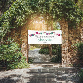 tuin romance bloemen bruiloft wit Banner