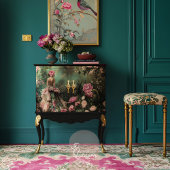 Tuin Romance, Elegant Bouffant Portret & Bloemen Tissuepapier