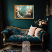 Tuin Romance, Elegant Portret, ETHERISCHE Bloemen Tissuepapier