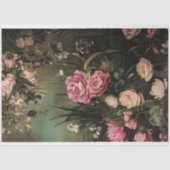 Tuin Romance, etherische bloementuin Tissuepapier (Voorkant)