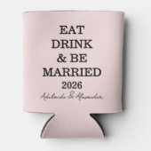 Tuin Roos Bloemen Roze bruiloft Blikjeskoeler (Voorkant)