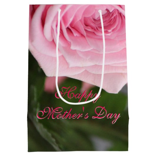 Tuin Roos Blooms Medium Cadeauzakje (Achterkant)