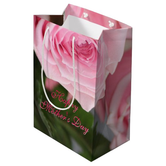 Tuin Roos Blooms Medium Cadeauzakje (Achterkant Gekanteld)