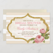  Tuin Roos Bruids Douche Uitnodiging (Voorkant / Achterkant)