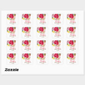 Tuin  Roos Favor Stickers (Vel)