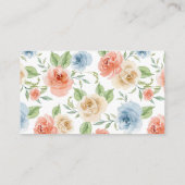 Tuin Roos & Goud Lijst bruiloft QR Code RSVP Informatiekaartje (Achterkant)