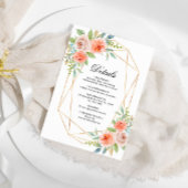 Tuin Roos & Goud Lijst Wedding Details Behuizing Informatiekaartje