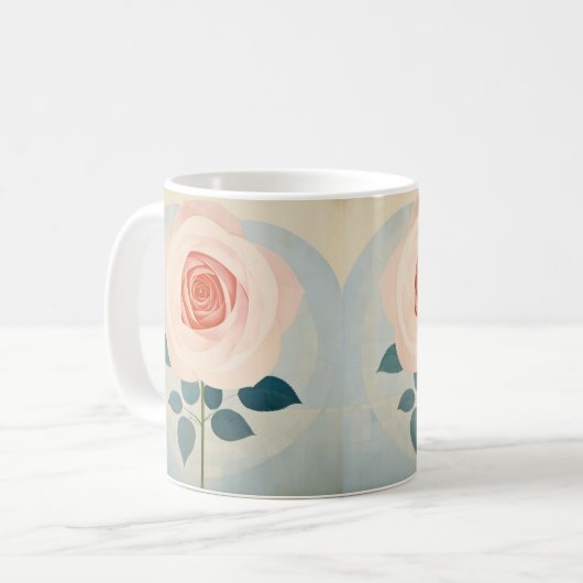 Tuin Roos Koffie Persoonlijke Koffiemok (Voorkant links)