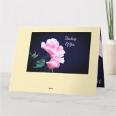 Tuin Roos Sympathie Kaart (Achterkant)