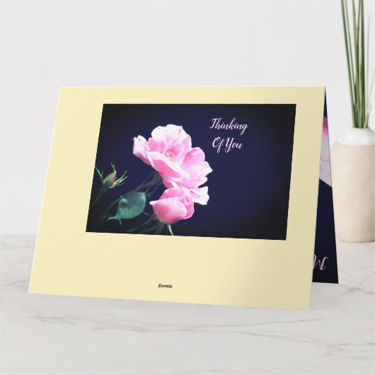 Tuin Roos Sympathie Kaart (Achterkant)