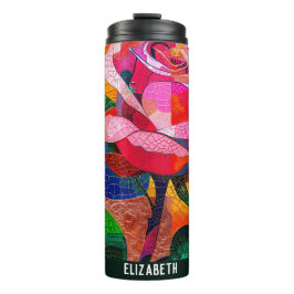 Tuin Roos Vrouw Thermische Tumbler Thermosbeker