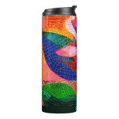 Tuin Roos Vrouw Thermische Tumbler Thermosbeker (Gedraaid links)