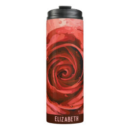 Tuin Roos Zwart Custom Thermosbeker