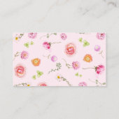 Tuin Roze Baby in Bloom Boeken voor Baby Informatiekaartje (Achterkant)