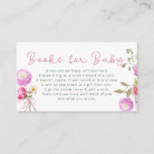 Tuin Roze Baby in Bloom Boeken voor Baby Informatiekaartje (Voorkant)