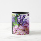 Tuin, roze, blauw, paarse bloem mok (Midden)