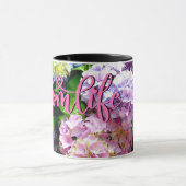 Tuin, roze, blauw, paarse bloem mok (Midden)