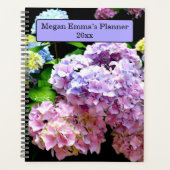 Tuin, roze, blauw, paarse bloem planner (Voorkant)