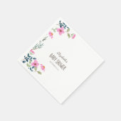 Tuin Roze Bloemen Servet (Hoek)