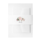 Tuin roze bloemenbruiloft uitnodigingen wikkel (Voorkant Voorbeeld)