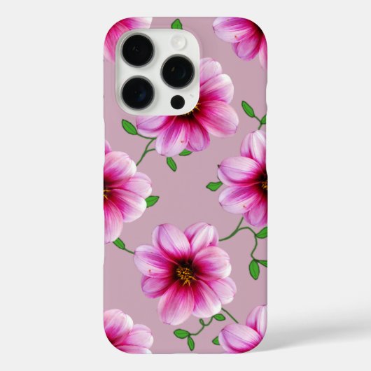 Tuin Roze Dahlia Bloem op elke kleur Case-Mate iPhone Case (Achterkant)