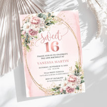 Tuin Roze Goud Bloemen en Groene Sweet 16 