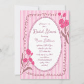 Tuin Roze grillige hand beschilderd Vrijgezellenfe Kaart (Voorkant)