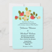 Tuin Rozen bruiloft Kaart (Voorkant)