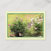 Tuin Rozen groot profiel Visitekaartje (Achterkant)