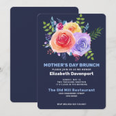 Tuin Rozen in Waterverf Moederdag Brunch Kaart (Voorkant / Achterkant)