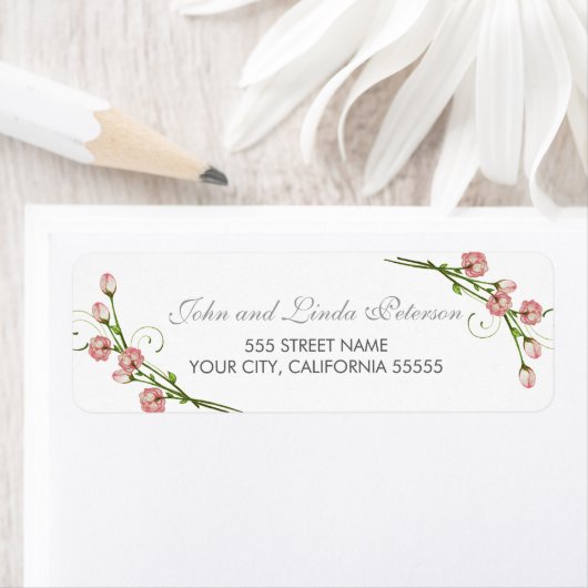 Tuin Rozen retour adreslabels Etiket (Insitu)