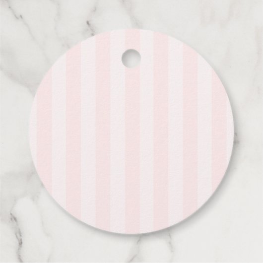Tuin Rozen Roze Baby shower Bedankjes Labels (Achterkant)