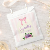 Tuin Rozen Roze Baby shower Bedankzakje (Geknipt)