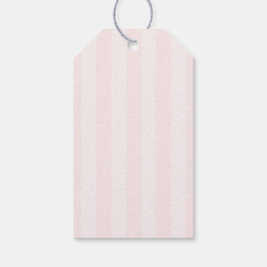 Tuin Rozen Roze Baby shower Cadeaulabel (Achterkant)