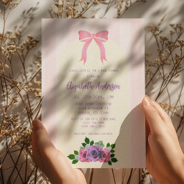 Tuin Rozen Roze Baby shower Kaart