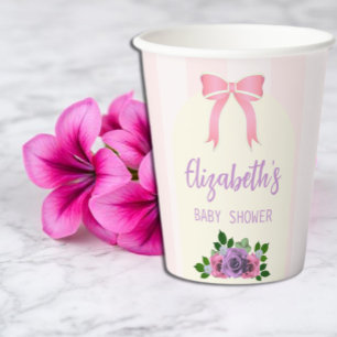 Tuin Rozen Roze Baby shower Papieren Bekers