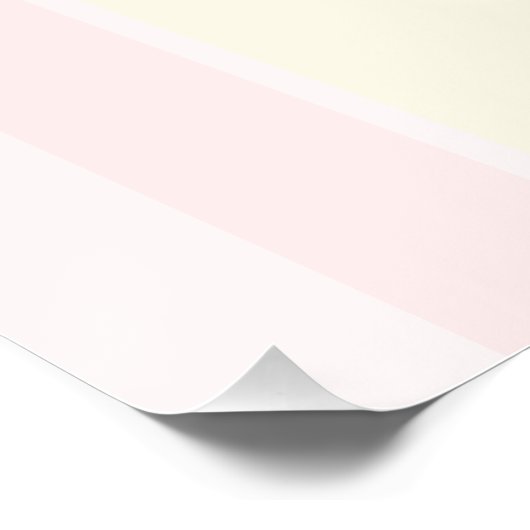 Tuin Rozen Roze Baby shower Perfect Poster (Hoek)