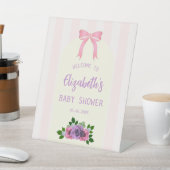Tuin Rozen Roze Baby shower Reclamebord Met Voetstuk (Insitu)