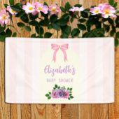 Tuin Rozen Roze Baby shower Spandoek