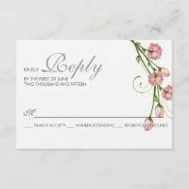 Tuin Rozen RSVP-kaart RSVP Kaartje