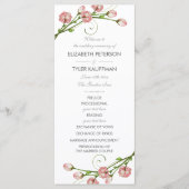 Tuin Rozen Trouwprogramma Programmakaart (Voorkant)