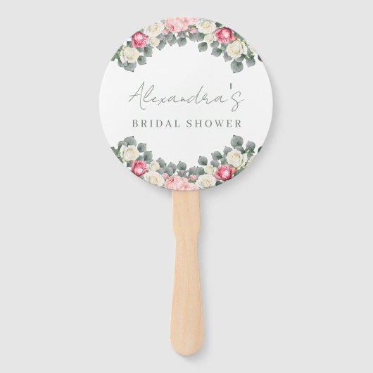 tuin Rozen Vrijgezellenfeest Dank u Handwaaier (Voorkant)